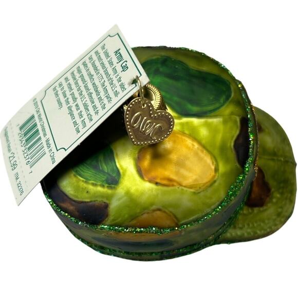 Army Hat Ornament Military Cap by Old World Christmas Collectible Ornament - Picture 7 of 10